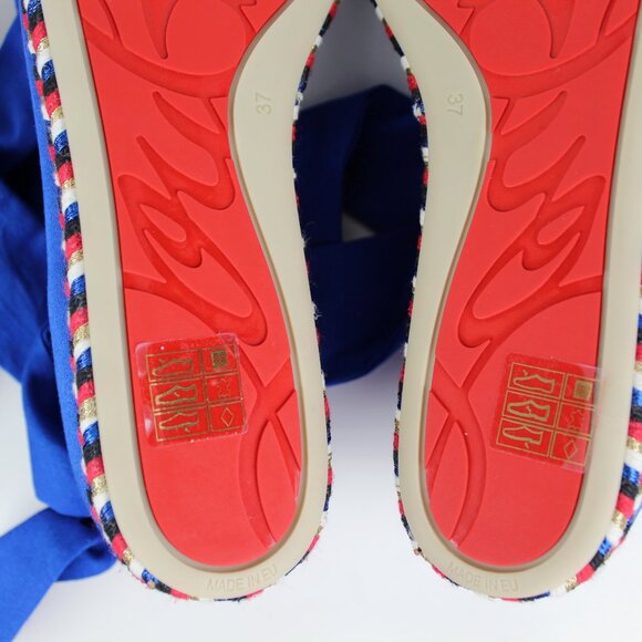 NEW Christian Louboutin Barbaria Espadrilles Flats - Party & Events & Travel - Picture 15 of 16